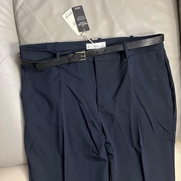 NWT - Mango Women’s Dress Pants with Belt - Size 12 - Picture 2 of 11